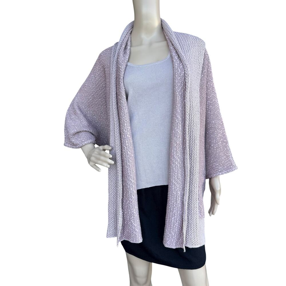 St. John S Draped Open Front Cardigan Wool Blend … - image 2